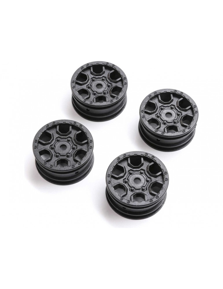 Axial Wheel 1.0" Ford Bronco Black (4): SCX24