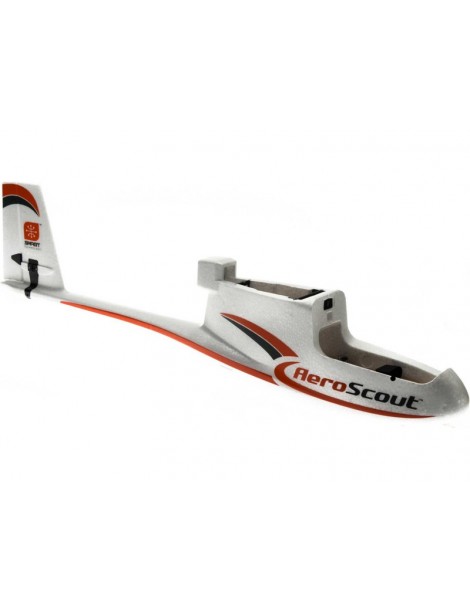 Hobbyzone Fuselage with Elev/Rudder Servos: AeroScout 1.1m