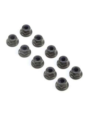 M4 Flanged Lock Nuts (10)