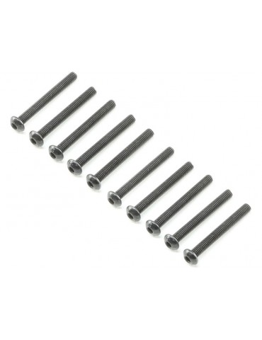 Losi Button Head Screws M3x25mm (10)