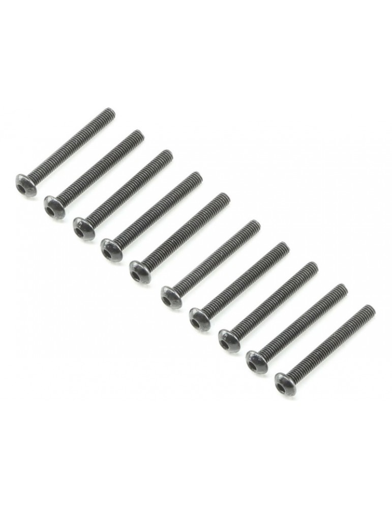 Losi Button Head Screws M3x25mm (10)