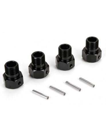 Losi Wheel Hex Black and Pin (4): MTXL