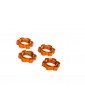 Traxxas Wheel nuts, splined, 17mm, serrated (orange-anodized) (4)