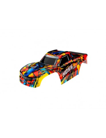 Traxxas Body, Hoss 4X4 VXL, Solar Flare