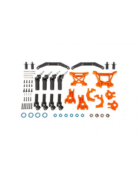 Traxxas Outer Driveline & Suspension Upgrade Kit, extreme heavy duty, orange