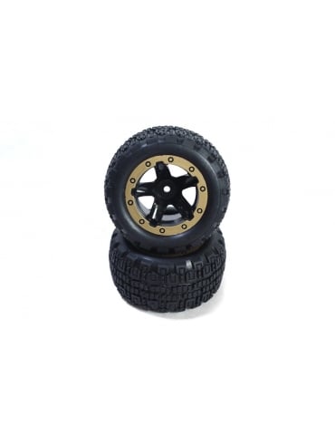 Slyder MT Wheels/Tires Assembled (Black/Gold)