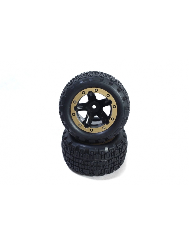 Slyder MT Wheels/Tires Assembled (Black/Gold)