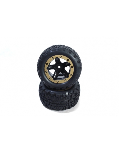 Slyder MT Wheels/Tires Assembled (Black/Gold)
