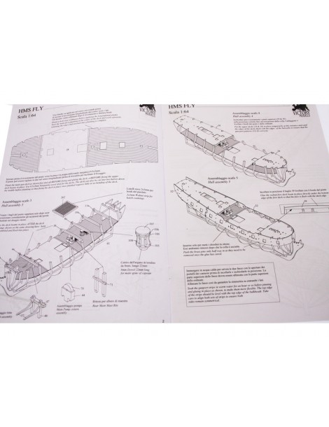 VICTORY MODELS H.M.S. Fly 1776 1:64 kit