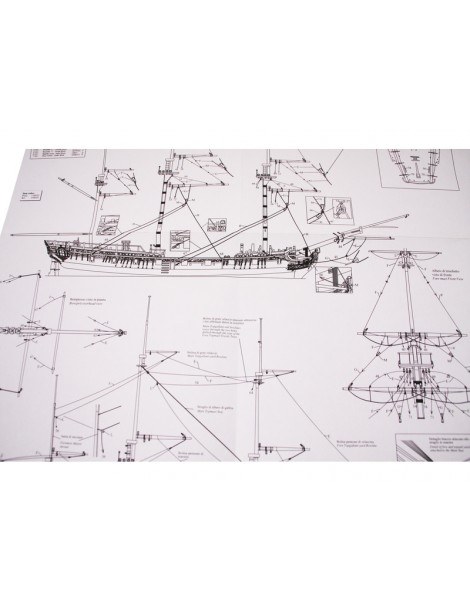 VICTORY MODELS H.M.S. Fly 1776 1:64 kit