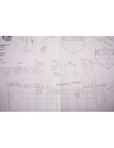 VICTORY MODELS H.M.S. Fly 1776 1:64 kit
