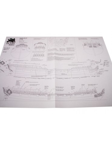 VICTORY MODELS H.M.S. Fly 1776 1:64 kit