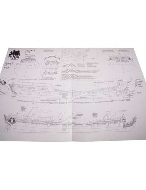 VICTORY MODELS H.M.S. Fly 1776 1:64 kit