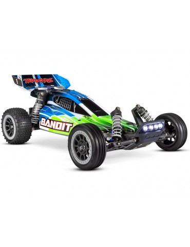 Traxxas Bandit 1:10 RTR green with LED lights