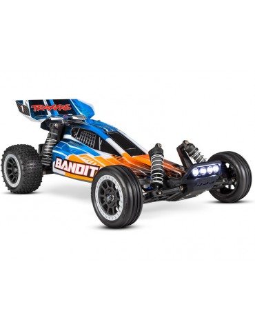 Traxxas Bandit 1:10 RTR oranžinis su LED žibintais