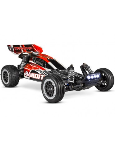 Traxxas Bandit 1:10 RTR red-black with LED lights