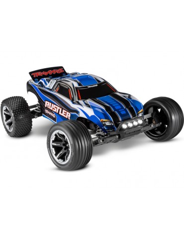 Traxxas Rustler 1:10 RTR blue with LED lights