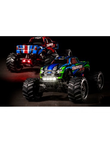 Traxxas Stampede 4WD 1:10 RTR blue with LED lights