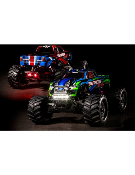 Traxxas Stampede 4WD 1:10 RTR blue with LED lights