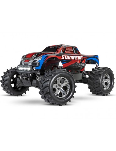 Traxxas Stampede 4WD 1:10 RTR red with LED lights