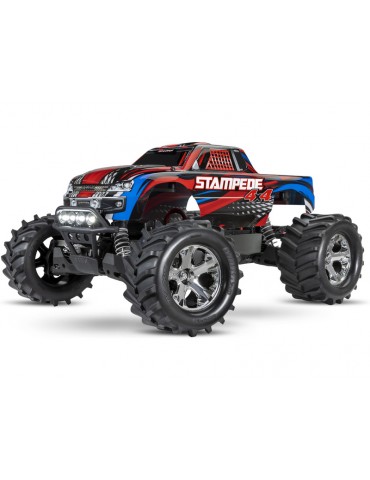 Traxxas Stampede 4WD 1:10 RTR red with LED lights