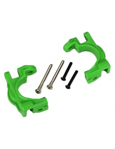 Traxxas Caster blocks, extreme heavy duty, green (left & right) (for use with 9080 upgrade kit)