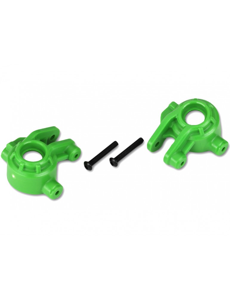 Traxxas Steering blocks, extreme heavy duty, green (left & right) (for use with 9080 upgrade kit)