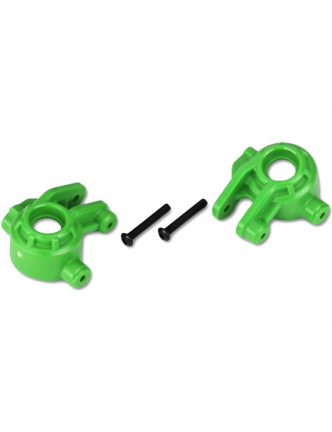 Traxxas Steering blocks, extreme heavy duty, green (left & right) (for use with 9080 upgrade kit)