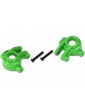 Traxxas Steering blocks, extreme heavy duty, green (left & right) (for use with 9080 upgrade kit)