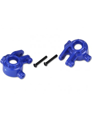 Traxxas Steering blocks, extreme heavy duty, blue (left & right) (for use with 9080 upgrade kit)