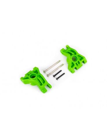 Traxxas Carriers, stub axle, rear, extreme heavy duty, green (left & right) (for use with 9080 upgr
