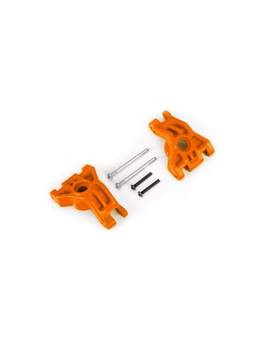 Traxxas Carriers, stub axle, rear, extreme heavy duty, orange (left & right) (for use with 9080 upg