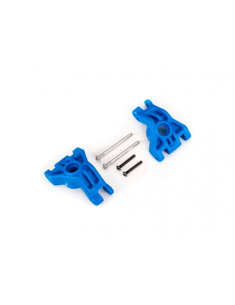 Traxxas Carriers, stub axle, rear, extreme heavy duty, blue (left & right) (for use with 9080 upgra