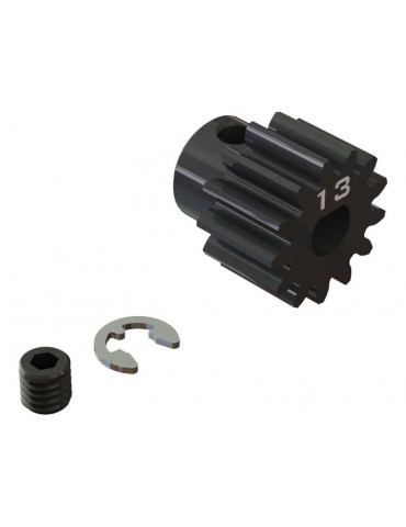 RC plieninis variklio dantratis 13T Mod1 Safe-D5 5mm velenui | CyborgShop