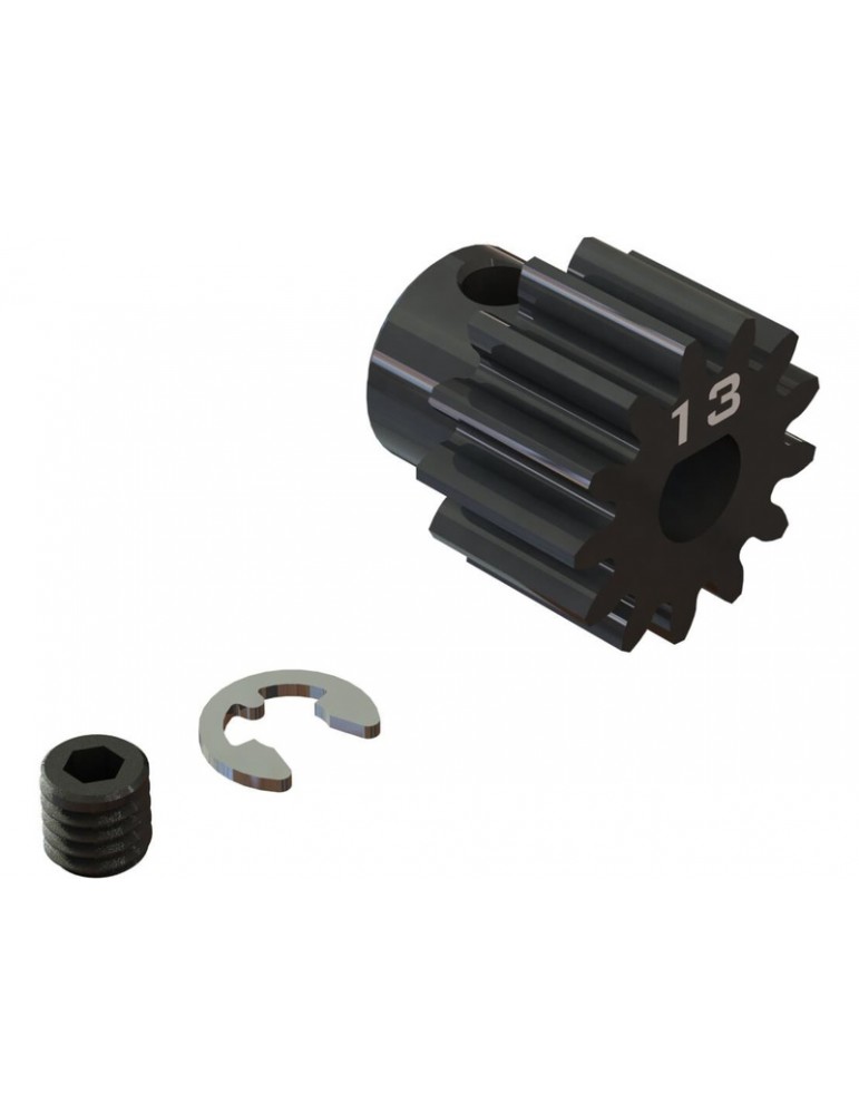 RC plieninis variklio dantratis 13T Mod1 Safe-D5 5mm velenui | CyborgShop