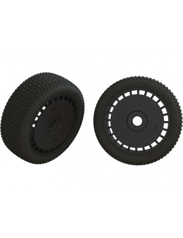 Arrma dBoots Exabyte Tire Set Glued Black (1 Pair)