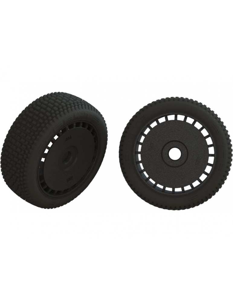 Arrma dBoots Exabyte Tire Set Glued Black (1 Pair)