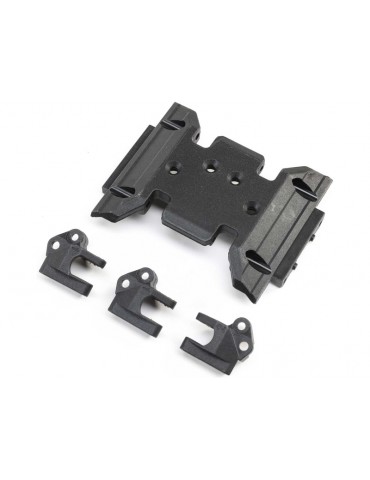 Axial Skid Plate & Upper Link Mounts: SCX10 III BC
