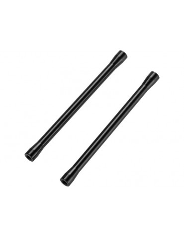 Axial Threaded Alum Link 7.5x101.5mm Gray (2)