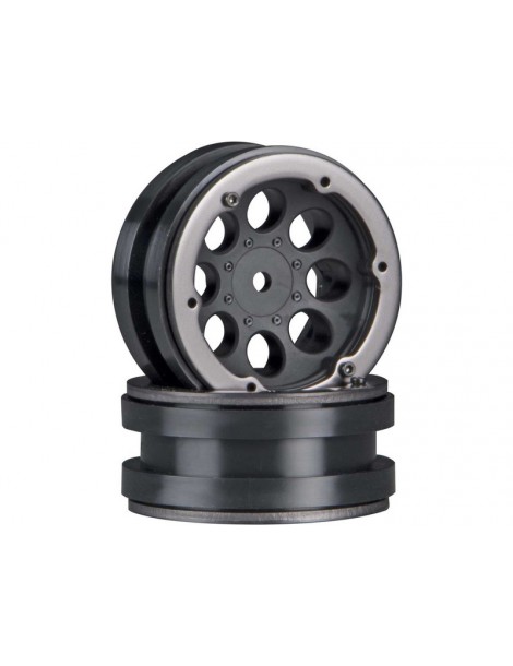 Axial 1.9" 8-Hole Beadlock Wheel Black (2)