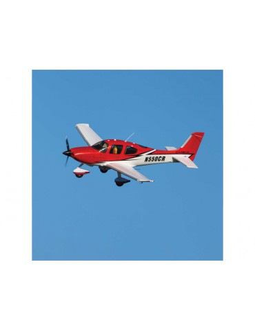 E-flite Cirrus SR22T 1.5m Red SAFE Select BNF Basic