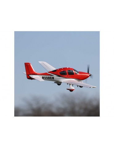 E-flite Cirrus SR22T 1.5m Red SAFE Select BNF Basic