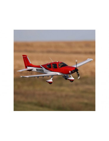 E-flite Cirrus SR22T 1.5m Red SAFE Select BNF Basic