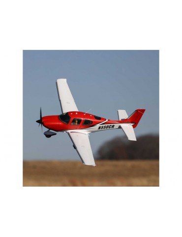 E-flite Cirrus SR22T 1.5m Red SAFE Select BNF Basic