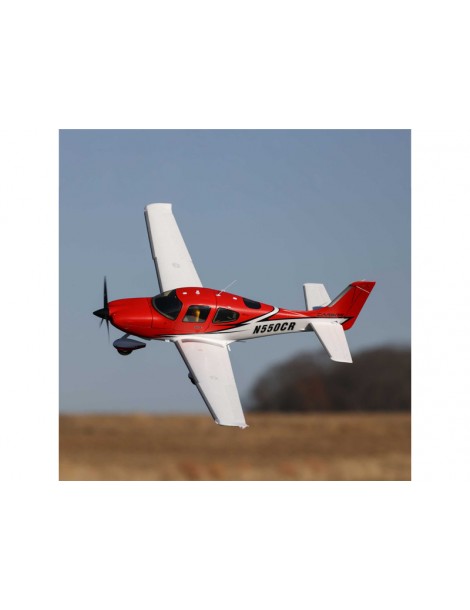 E-flite Cirrus SR22T 1.5m Red SAFE Select BNF Basic