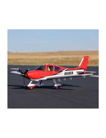 E-flite Cirrus SR22T 1.5m Red SAFE Select BNF Basic