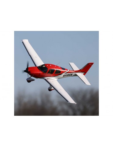 E-flite Cirrus SR22T 1.5m Red SAFE Select BNF Basic