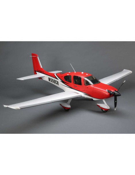 E-flite Cirrus SR22T 1.5m Red SAFE Select BNF Basic