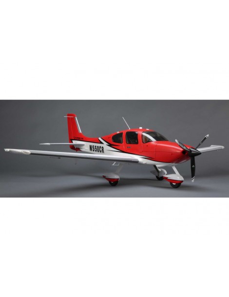 E-flite Cirrus SR22T 1.5m Red SAFE Select BNF Basic