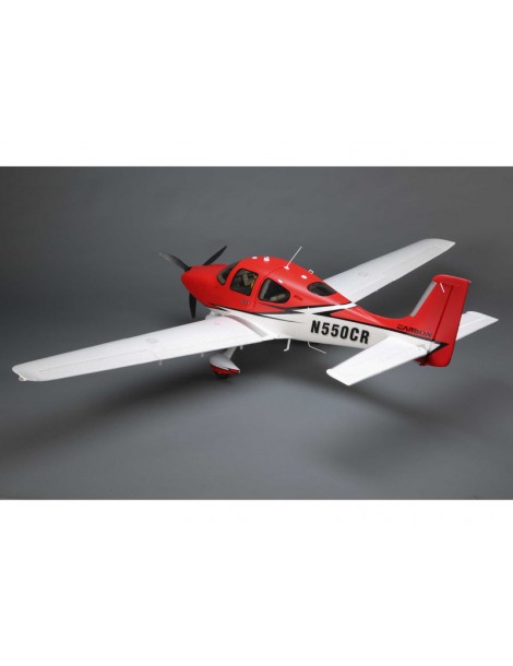 E-flite Cirrus SR22T 1.5m Red SAFE Select BNF Basic